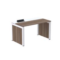 Escrivaninha Mesa Escritório 120x79,2 Pscpp120 120cm Industrial Walnut E Branco Escrivaninha Mesa Escritório 120x79,2 Pscpp120 120cm Industrial Walnut E Branco