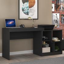 Escrivaninha Mesa Escritório 137cm Multifuncional 4 Nichos HO-2904 Hecol Móveis