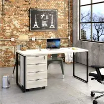 Escrivaninha Mesa Escritório 150cm com Gaveteiro Kuadra