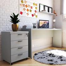 Escrivaninha Mesa Escritório 160cmx42cm 40mm com Caixa de Tomada