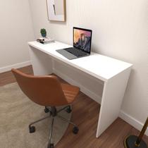 Escrivaninha Mesa Escritório 160cmx42cm com Caixa de Tomada 160cm Branca