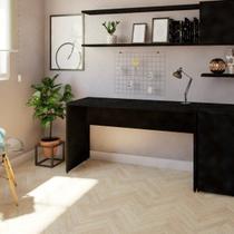 Escrivaninha Mesa Escritório 170cmx47cm 170cm Preto