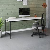 Escrivaninha Mesa Escritório 180cm Estilo Industrial Diretor Active Yescasa