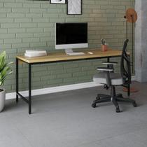 Escrivaninha Mesa Escritório 180cm Estilo Industrial Diretor Active Yescasa