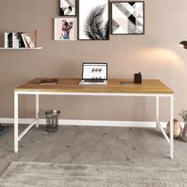 Escrivaninha Mesa Escritório 180cm Estilo Industrial Diretor Active Yescasa