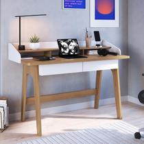 Escrivaninha Mesa Escritório 2 Gavetas 139cm Home Office Flexus