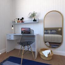 Escrivaninha Mesa Escritório 2 Gavetas com Prateleira Suspensa Helen Bramov Escrivaninha Mesa Escritório 2 Gavetas com Prateleira Suspensa Helen Bramov