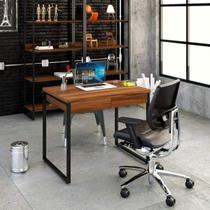 Escrivaninha Mesa Escritório 90cm 2 Gavetas Kuadra