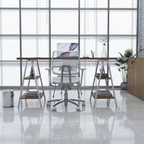 Escrivaninha Mesa Escritório Cavalete 150cm 4 Prateleiras Estilo Industrial Kuadra Escrivaninha Mesa Escritório Cavalete 150cm 4 Prateleiras Estilo Industrial Kuadra