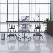 Escrivaninha Mesa Escritório Cavalete 150Cm 4 Prateleiras Estilo Industrial Kuadra Escrivaninha Mesa Escritório Cavalete 150Cm 4 Prateleiras Estilo Industrial Kuadra