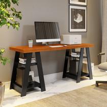 Escrivaninha Mesa Escritório Cavalete 4 Prateleiras 135cm Hawaii Yescasa