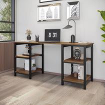 Escrivaninha Mesa Escritório com 4 Prateleiras Innovare Yescasa