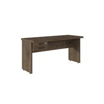 Escrivaninha Mesa Escritório com Design Moderno 2 Gavetas 120cm Carvalho Marrom