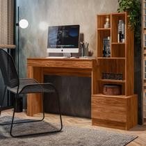 Escrivaninha Mesa Escritório com Estante 1 Gaveta 149cm Lion - Belaflex Escrivaninha Mesa Escritório com Estante 1 Gaveta 149cm Lion - Belaflex