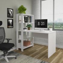 Escrivaninha Mesa Escritório com Estante 4 Prateleiras 120cm Match Escrivaninha Mesa Escritório com Estante 4 Prateleiras 120cm Match