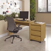 Escrivaninha Mesa Escritório com Gaveteiro com Rodízio Ficus 170cm CabeCasa MadeiraOriginals Rovere Escrivaninha Mesa Escritório com Gaveteiro com Rodízio Ficus 170cm CabeCasa MadeiraOriginals Rovere