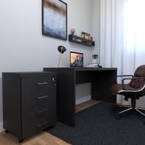 Escrivaninha Mesa Escritório com Gaveteiro e Prateleira