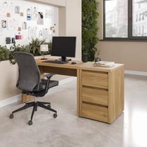 Escrivaninha Mesa Escritório com Gaveteiro Ficus 170cm CabeCasa MadeiraOriginals Rovere