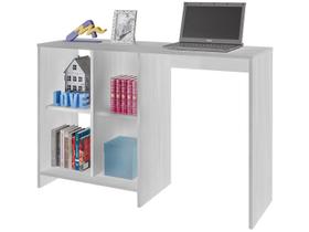 Escrivaninha Mesa Escritório com Matrix 4 Nichos 110cm Branca