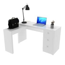 Escrivaninha/Mesa Escritório de Canto Multimóveis CR25011 Branca Escrivaninha/Mesa Escritório de Canto Multimóveis CR25011 Branca