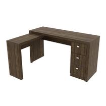 Escrivaninha/Mesa Escritório de Canto Multimóveis CR25011 Nogal Escrivaninha/Mesa Escritório de Canto Multimóveis CR25011 Nogal