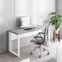 Escrivaninha Mesa Escritório Diretor com Caixa de Tomadas 150cm Industrial Cinza Sagrado com Branco Escrivaninha Mesa Escritório Diretor com Caixa de Tomadas 150cm Industrial Cinza Sagrado com Branco