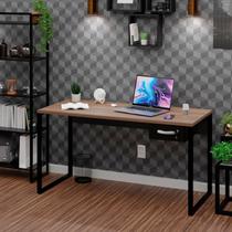 Escrivaninha Mesa Escritório Diretor com Gaveta Estilo Industrial 150m