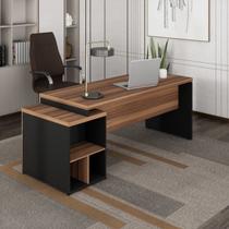 Escrivaninha Mesa Escritório Diretor com Gaveteiro Pé Painel 192x70cm