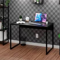 Escrivaninha Mesa Escritório Diretor Estilo 100cm Industrial Preto Escrivaninha Mesa Escritório Diretor Estilo 100cm Industrial Preto