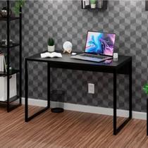 Escrivaninha Mesa Escritório Diretor Estilo 100cm Industrial Preto Escrivaninha Mesa Escritório Diretor Estilo 100cm Industrial Preto