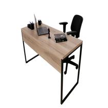Escrivaninha Mesa Escritório Diretor Estilo 150cm Preto e Amadeirado Escrivaninha Mesa Escritório Diretor Estilo 150cm Preto e Amadeirado