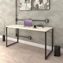 Escrivaninha Mesa Escritório Diretor Estilo Kuadra 150cm Industrial Snow Escrivaninha Mesa Escritório Diretor Estilo Kuadra 150cm Industrial Snow