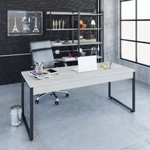 Escrivaninha Mesa Escritório Diretor Estilo Kuadra 180cm Industrial Snow Escrivaninha Mesa Escritório Diretor Estilo Kuadra 180cm Industrial Snow