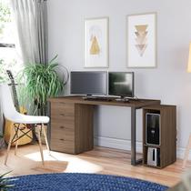 Escrivaninha Mesa Escritório Diretor Frame 150cm com Gaveteiro e Suporte para CPU