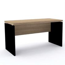 Escrivaninha Mesa Escritório Diretor PE40 170cm Noce Naturalle E Preto Escrivaninha Mesa Escritório Diretor PE40 170cm Noce Naturalle E Preto