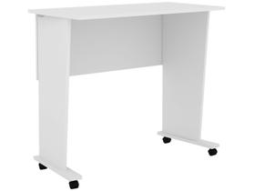 Escrivaninha Mesa Escritório Dobrável com Rodízio ME4117 80cm Branca - Tecno Mobili Escrivaninha Mesa Escritório Dobrável com Rodízio ME4117 80cm Branca - Tecno Mobili
