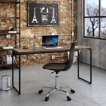 Escrivaninha Mesa Escritório Dynamica 150cm Carvalho Dark Marrom Escrivaninha Mesa Escritório Dynamica 150cm Carvalho Dark Marrom