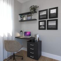 Escrivaninha Mesa Escritório e Home Office com 4 Gavetas