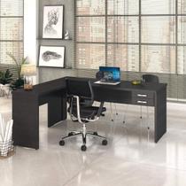 Escrivaninha Mesa Escritório em L 1,80x1,60M com 2 Gavetas Work30