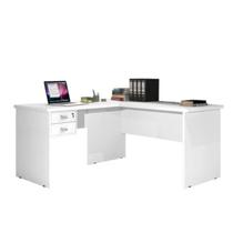 Escrivaninha Mesa Escritório em L 2 Gavetas 150x120cm Thor Espresso Móveis Escrivaninha Mesa Escritório em L 2 Gavetas 150x120cm Thor Espresso Móveis