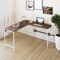 Escrivaninha Mesa Escritório em L Estilo Active 135cm Industrial Yescasa
