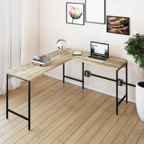 Escrivaninha Mesa Escritório em L Estilo Active 150cm Industrial Yescasa Marrom Escrivaninha Mesa Escritório em L Estilo Active 150cm Industrial Yescasa Marrom