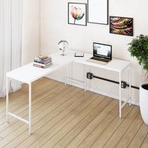 Escrivaninha Mesa Escritório em L Estilo Active 150cm Industrial Yescasa