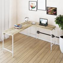 Escrivaninha Mesa Escritório em L Estilo Active 150cm Industrial Yescasa