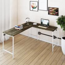 Escrivaninha Mesa Escritório em L Estilo Active 150cm Industrial Yescasa