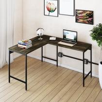 Escrivaninha Mesa Escritório em L Estilo Industrial 120x140cm Active Escrivaninha Mesa Escritório em L Estilo Industrial 120x140cm Active