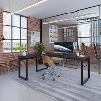 Escrivaninha Mesa Escritório em L Yon Presidente 190x70x75