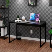 Escrivaninha Mesa Escritório Escrivaninha Diretor Estilo 120cm Industrial Preto Escrivaninha Mesa Escritório Escrivaninha Diretor Estilo 120cm Industrial Preto