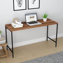 Escrivaninha Mesa Escritório Estilo Active 135cm Industrial Yescasa Nogal