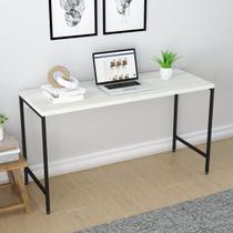 Escrivaninha Mesa Escritório Estilo Active 135cm Industrial Yescasa Snow